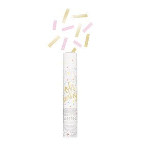 Oh Baby Gold Baby Shower Confetti Canon - Pink