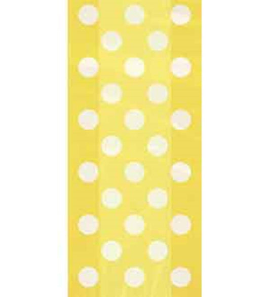 Sunflower Yellow Dots Cello Bag 20ct