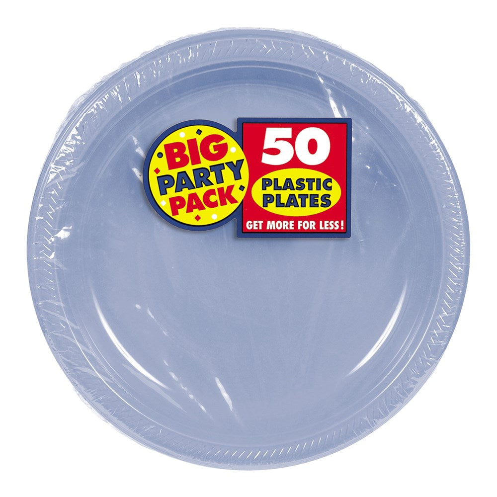 Plate Pastel Blue 7in 50ct