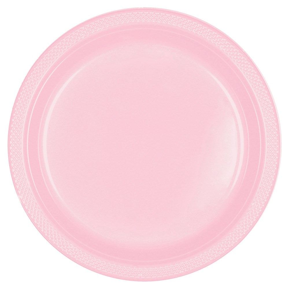 Blush Pink Plate (L) Plastic 50ct