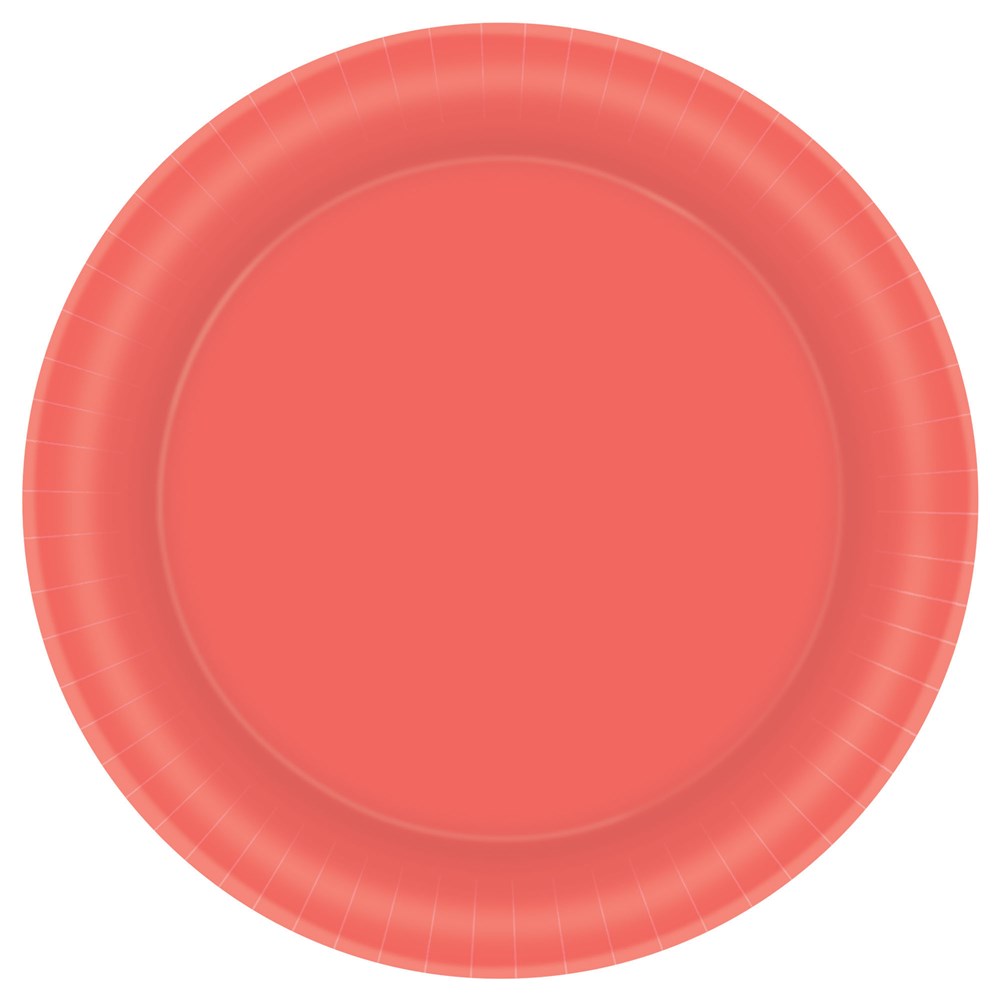 Coral Plate (S) Paper 20ct