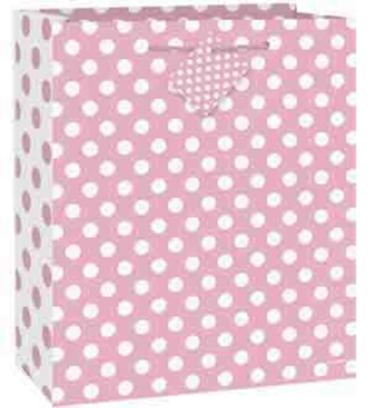 Gift Bag (L) 12ct - Lovely Pink Dot