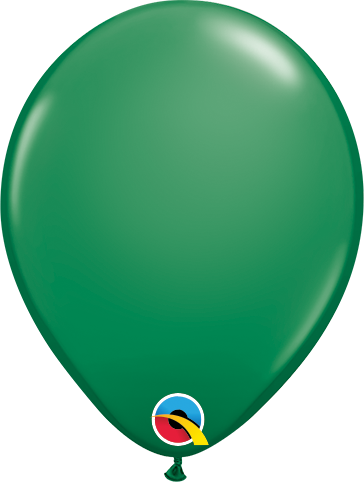 5 inch Qualatex Dark Green Latex Balloons 100ct