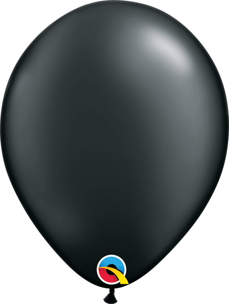 5 inch Qualatex Pearl Black Latex Balloons 100ct