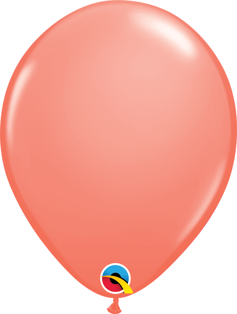 11 inch Qualatex Coral Latex Balloons Balloons 100ct