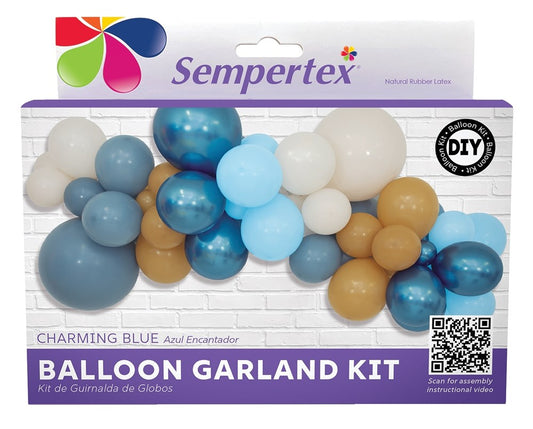 Sempertex Charming Blue Latex Balloon Garland Kit