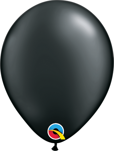 11 inch Qualatex Pearl Black Latex Balloons 100ct