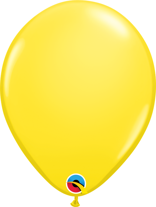 11 inch Qualatex Yellow Latex Balloons 100ct