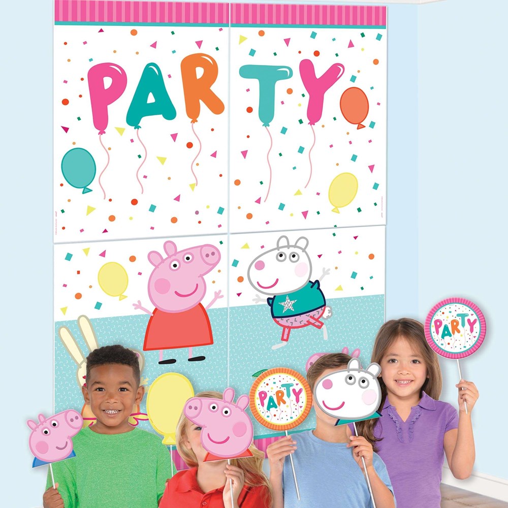 Peppa Pig Confeti Party Scene Setter Props