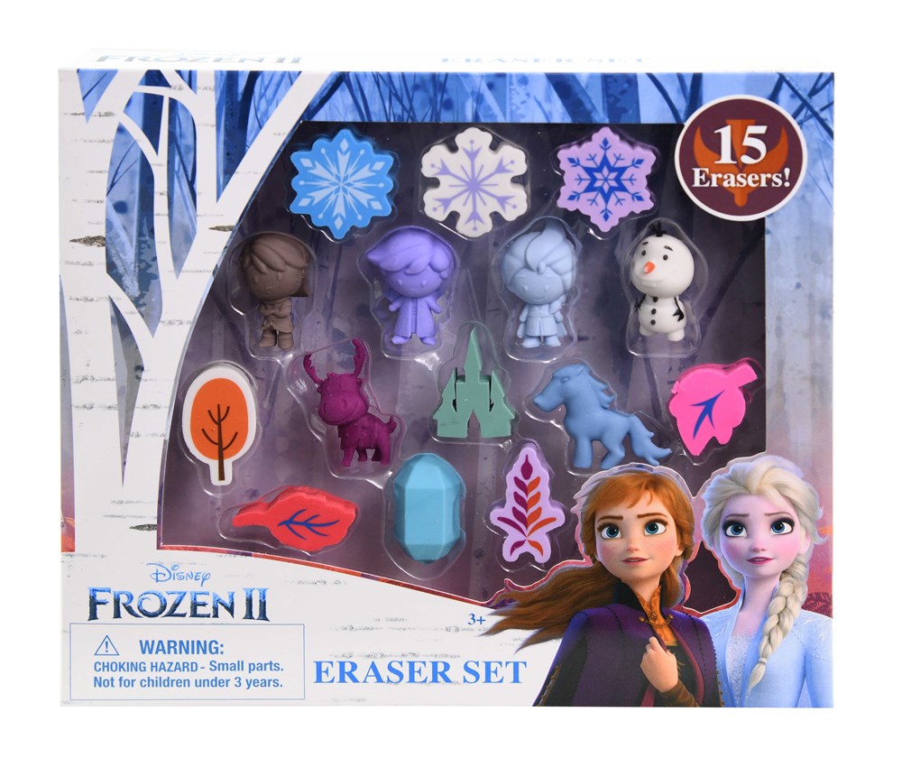 Paquete de 15 gomas de borrar moldeadas Frozen 2 8x1.25x7
