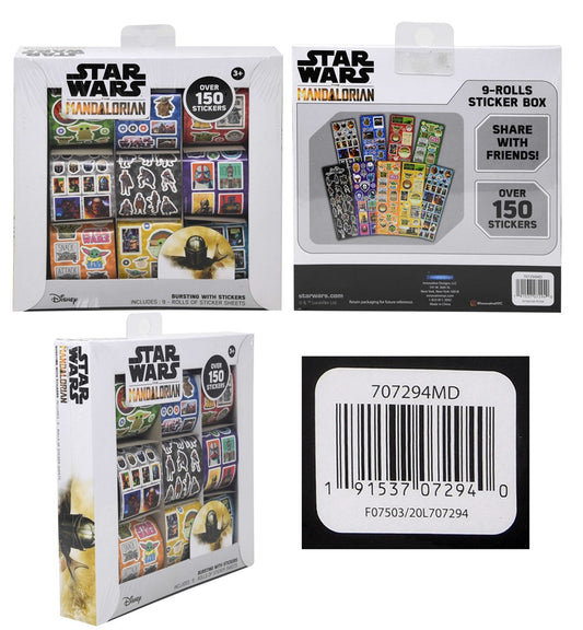 Star Wars inThe Childin 9 Roll Sticker Box