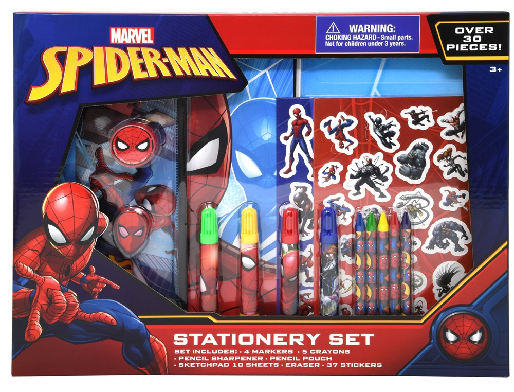 Spiderman Over 30pc Stationery