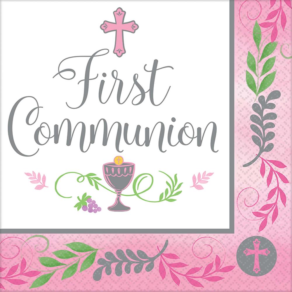 My First Communion Day Girl Napkin (L) 36ct