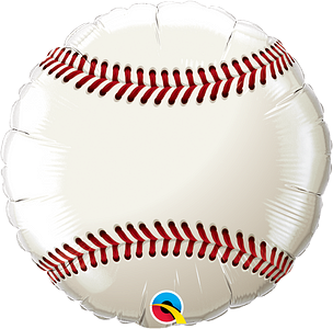 Qualatex 18 Inch Baseball Foil Balloon 1ct