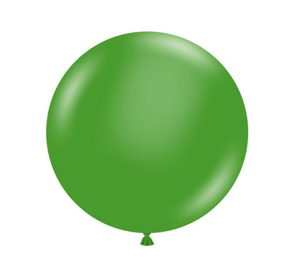 Tuftex Round Cloud Buster 72in Green Latex Balloon 1ct