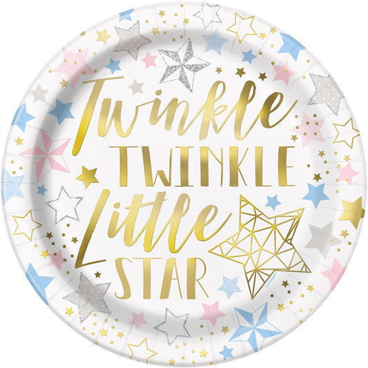 Twinkle Littel Stars Plate Lunch 8ct