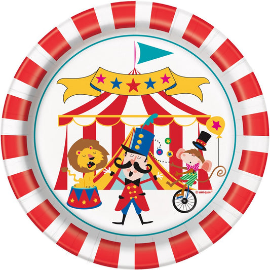 Circus Carnival Plate (S) 8ct