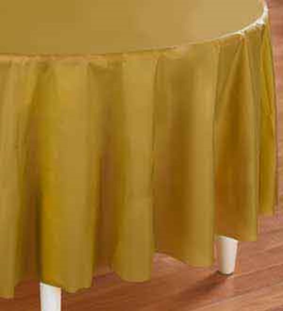 Gold Shimmering Tablecover Round