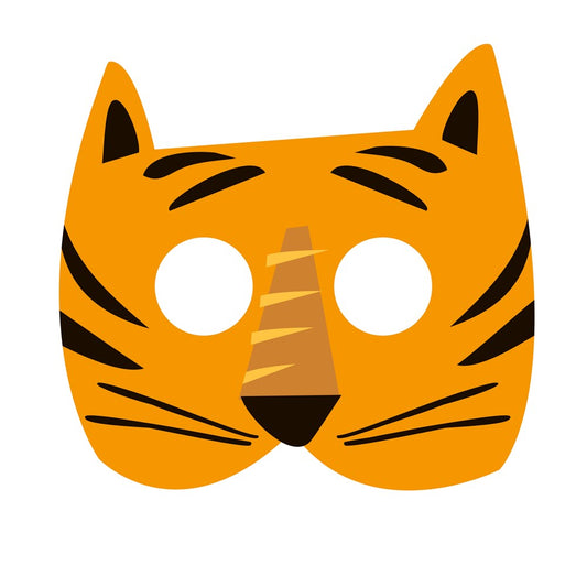 Máscara de papel Safari Animal 8ct