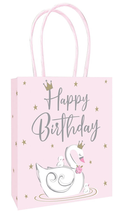 Bolsas de regalo de cumpleaños de cisne 3ct