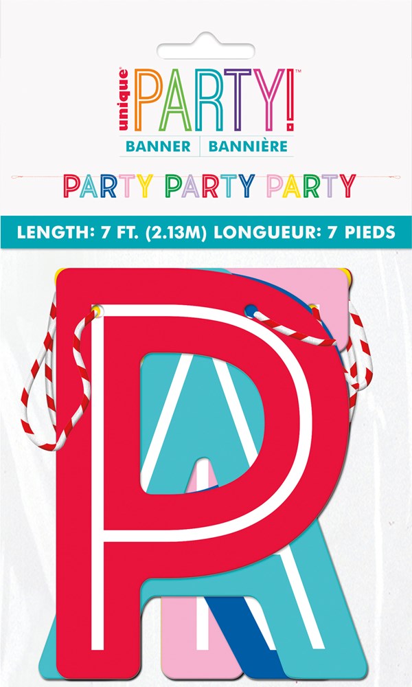 Colorful Party Letter Banner