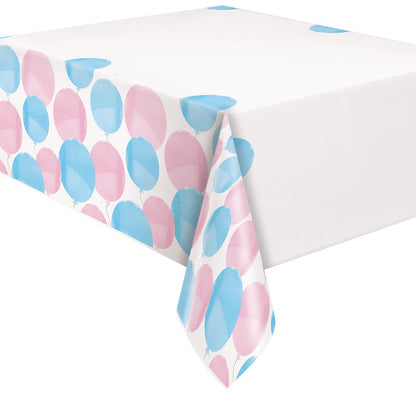 Gender Reveal Party Plastic Tablecover 54in x 84in