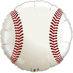 Baseball 36in Foil Balloon