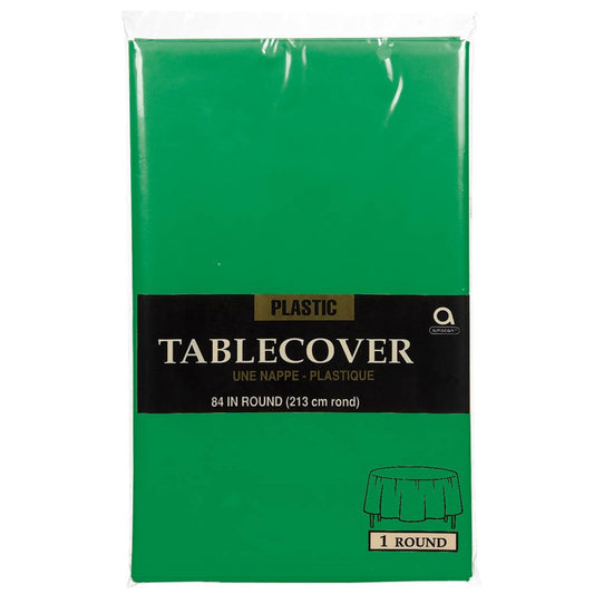 Forest Green Tablecover Round 84in