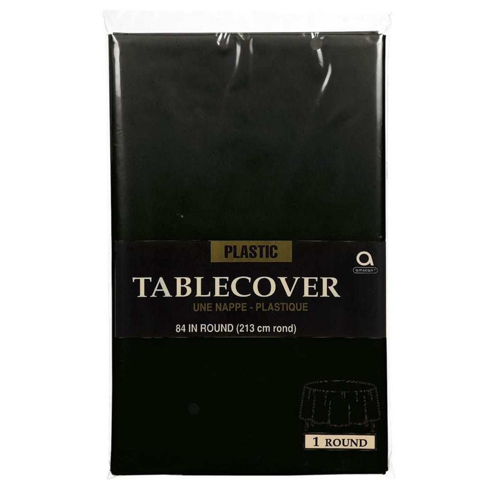 Black Tablecover Round 84in