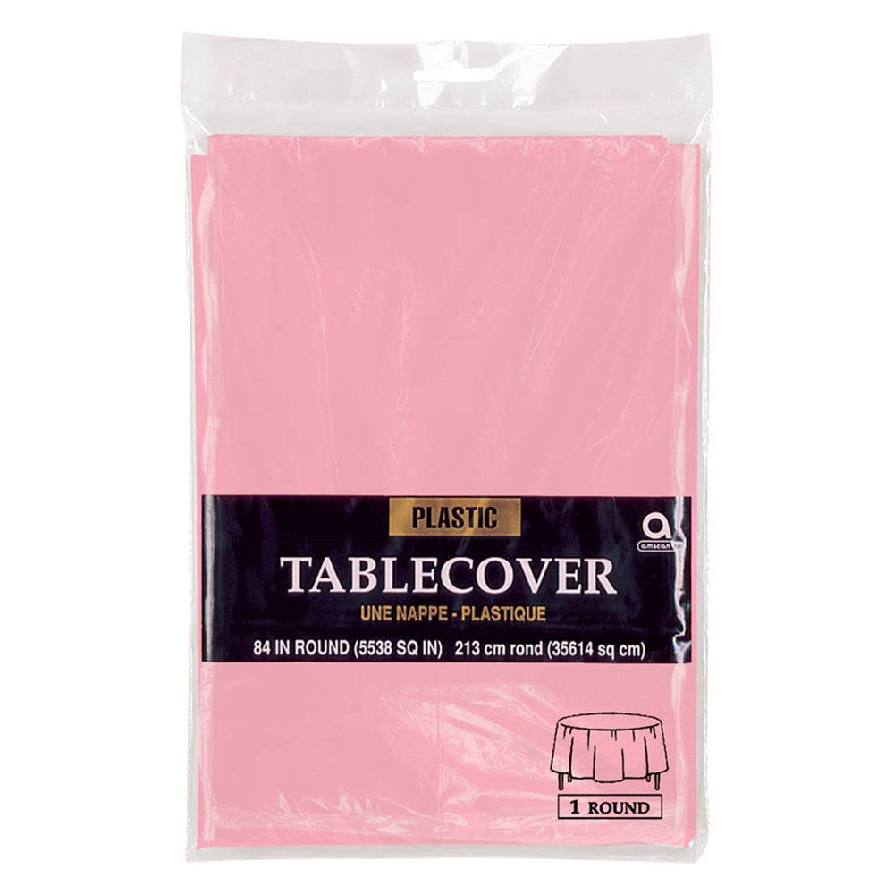 New Pink Tablecover Round 84in