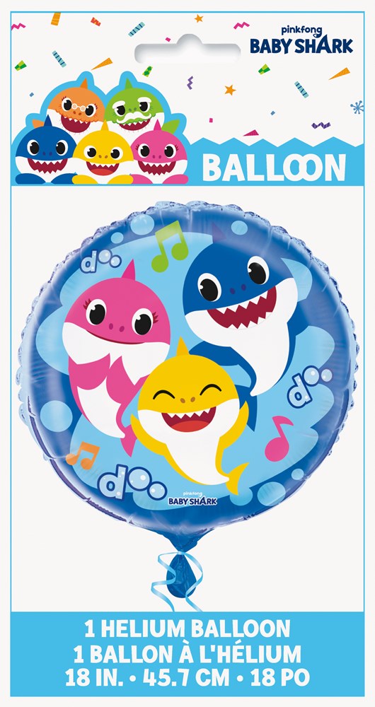 18in Baby Shark Foil Balloon