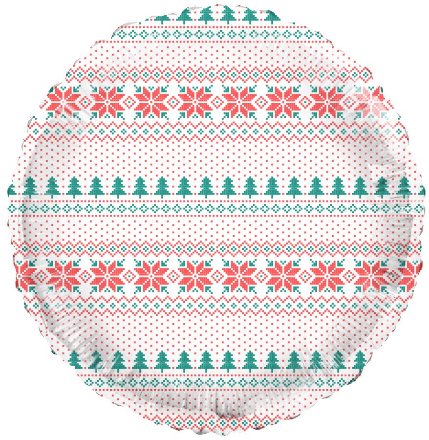 Tuftex Feelin Festive Print 18in Foil Balloon