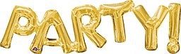 Anagram Phrase Party Gold 33in Foil Balloons