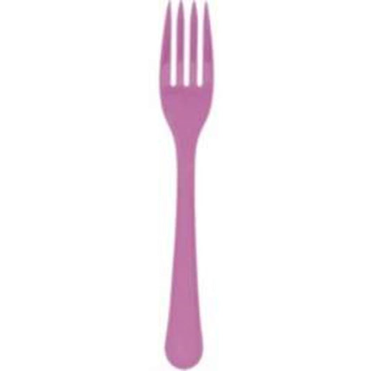 Bright Pink Fork 20ct
