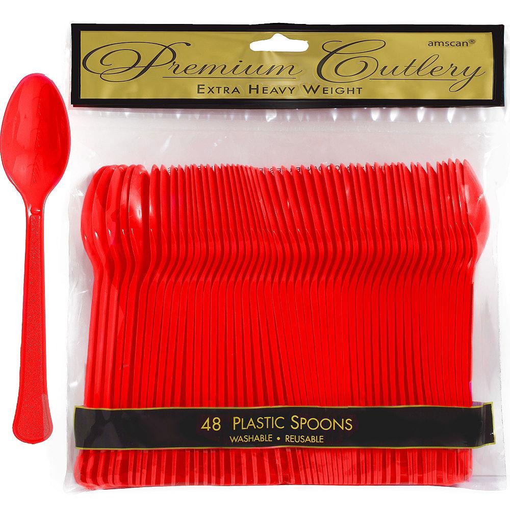 Apple Red Spoon 48ct
