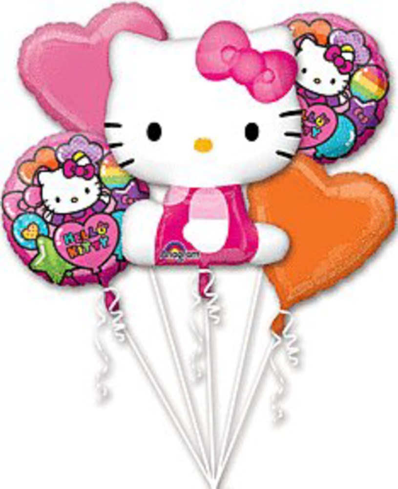 Hello Kitty Rainbow Balloon Bouquet
