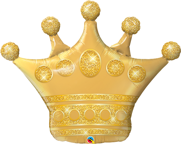 Globo metalizado Qualatex Golden Crown de 41 pulgadas