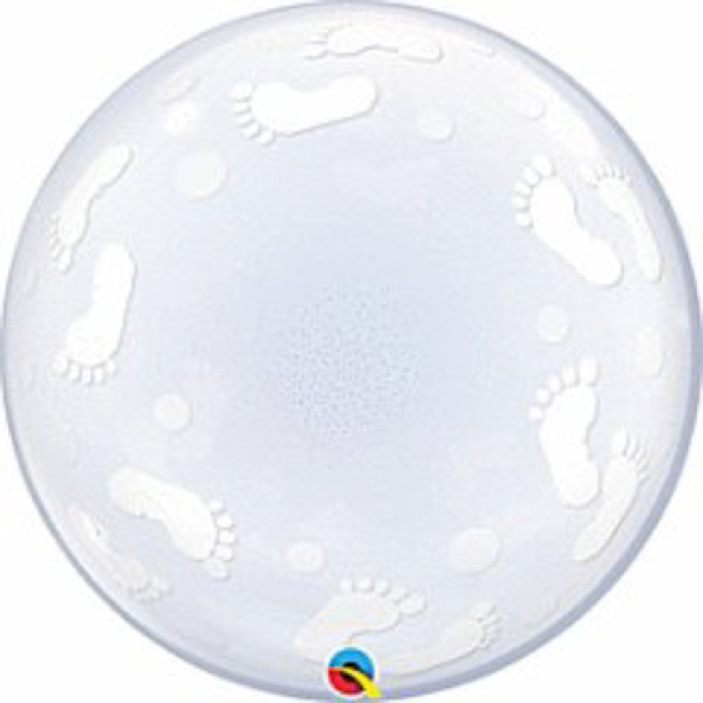 Qualatex Baby Footprints 22in Bubble
