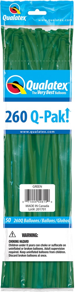 260Q Qualatex Látex Verde 50ct