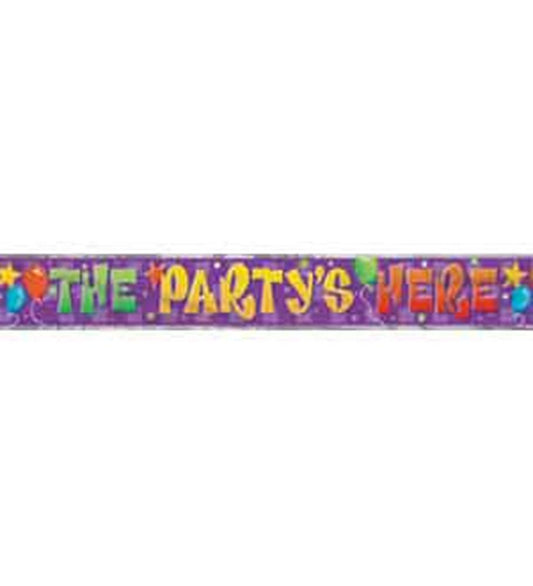 Partys Here Banner 12ft