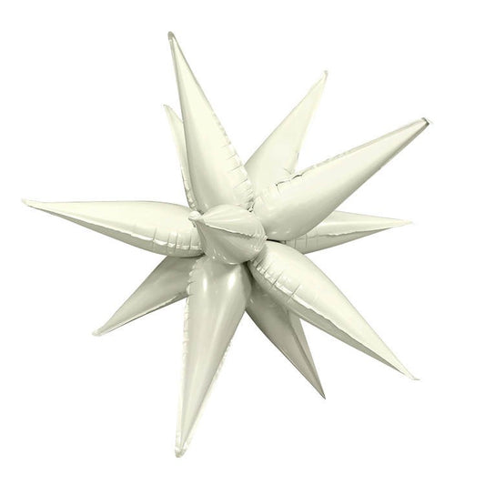 Globo de aluminio Star Burst con crema de coco de 26 pulgadas, 1 unidad