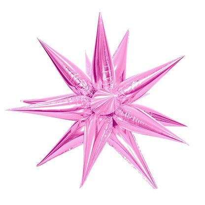 Globo de aluminio Star Burst Pink Lemonade de 26 pulgadas, 1 ct