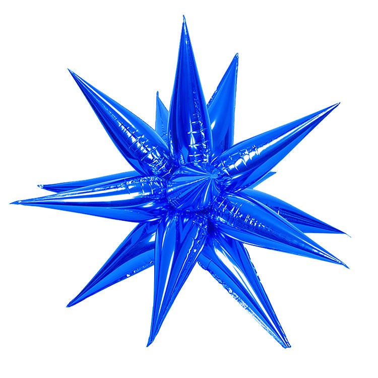 Globo de aluminio Star Burst azul marino de 26 pulgadas, 1 ct