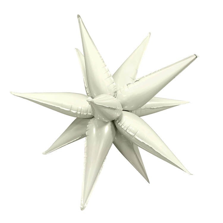 Star Burst Coconut Cream 40 inch Foil Balloon 1ct