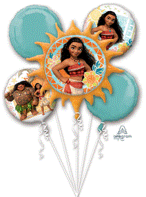 Anagram Moana Balloon Bouquet