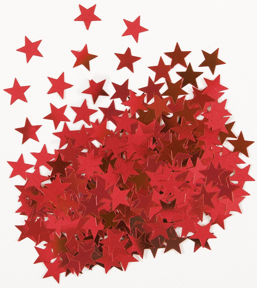Confeti Estrella 0.5oz - Rojo