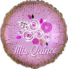 Anagram Mis Quince Floral Crown 17in Foil Balloon