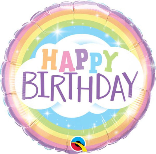 Birthday Rainbow 18in Foil Balloon