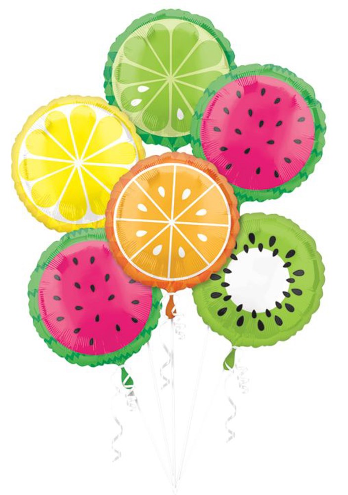 Anagram Tropical Fruit Bouquet Foil Balloons