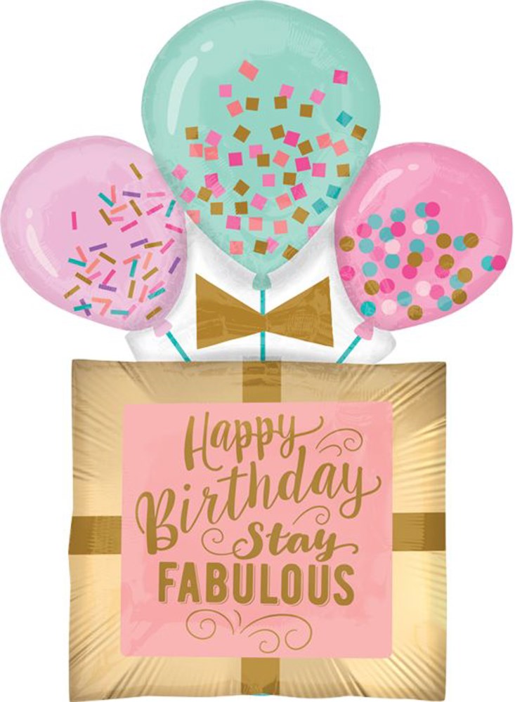 Anagram Fabulous Bday Gift 32in Foil Balloon